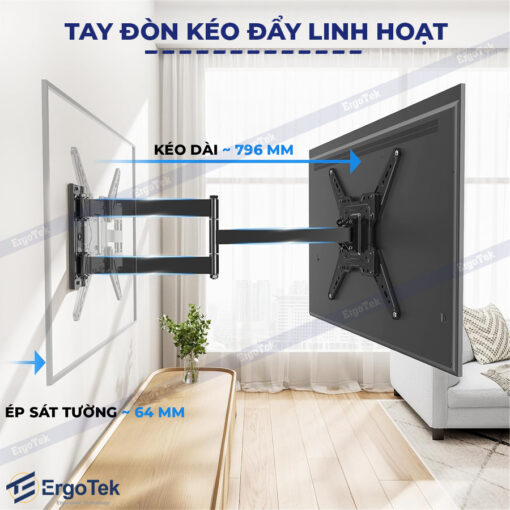 Giá treo TV xoay vuông góc ErgoTek E86 (20
