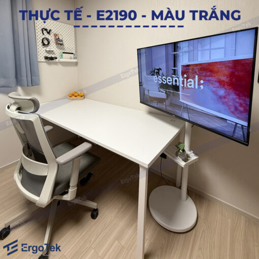Khung treo màn hình máy tính di động E2190 (17″- 35″) - Trắng/Đen