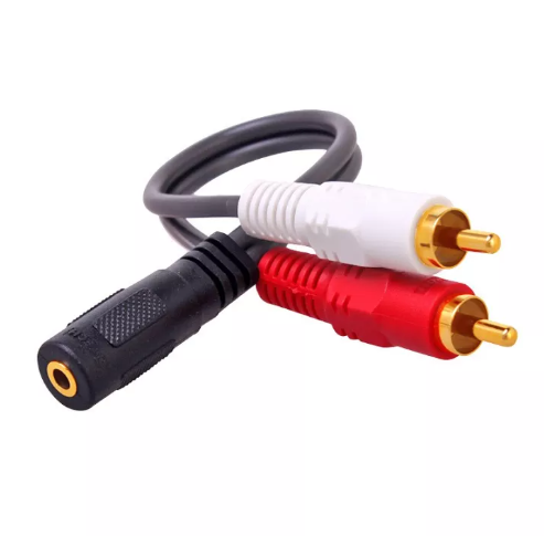 Cáp chuyển đổi Audio 3.5mm âm ra 2 đầu RCA hoa sen - Jack chuyển AV sang 3.5 âm - Hàng chính hãng