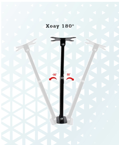 Khung treo tivi XOAY hãng ERGOTEK E02 ( 17