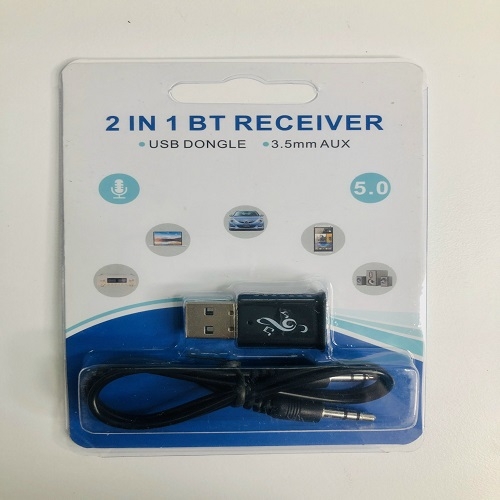 USB Bluetooth 2 in 1 BT Receiver 5.0