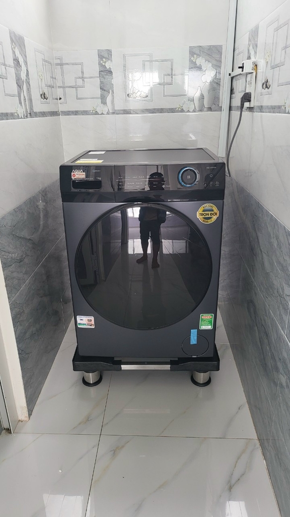 Chân máy giặt tủ lạnh INOX Văn Thành 40-63cm, ko có lót cao su (VT41 | Tải trọng: 9kg - 270 Lít | BH 5 Năm)