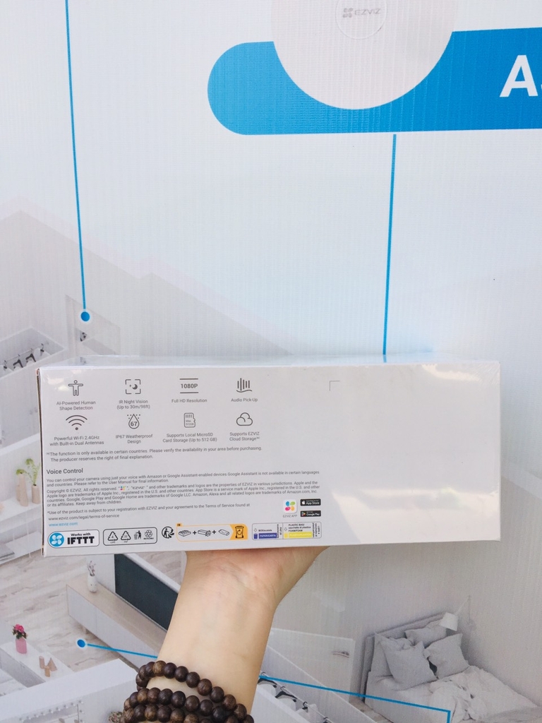 Camera Wifi EZVIZ H3c 1080P (2MP | Ban đêm trắng đen | Là C3TN nâng cấp)