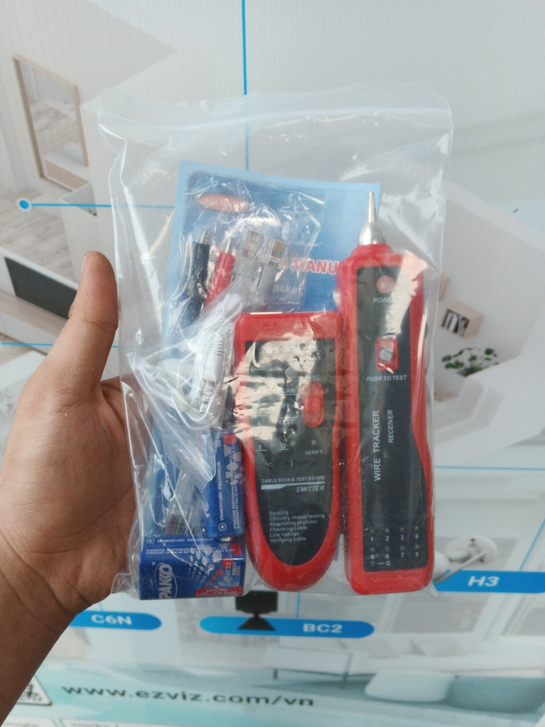 Test mạng MJ- 868 Âm tường +pin - Hàng nhập khẩu (DPD)