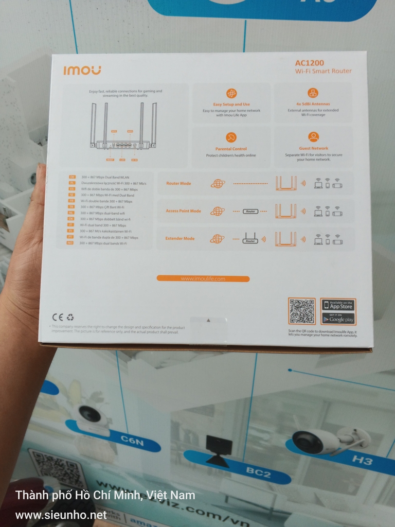Router wifi Imou HR12F (Wifi 5 - AC1200)