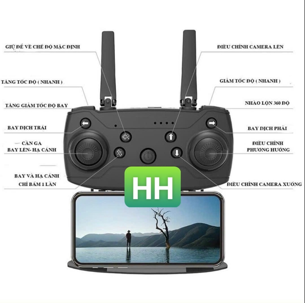 FLYCAM 1080P - Bảo hành 3 tháng, không bảo hành rơi vỡ, vô nước!