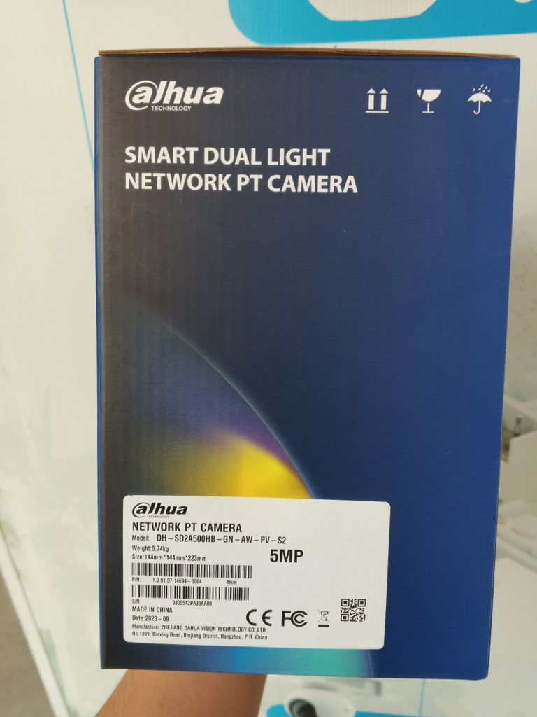 Camera Wifi DAHUA 5MP PTZ DH-SD2A500HB-GN-AW-PV-S2 Ngoài trời | Ban đêm có màu