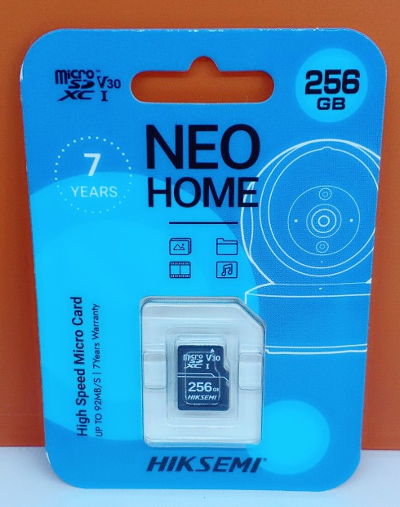 Thẻ nhớ 256GB HIKSEMI NEO HOME D1 Xanh Da Trời (Lifetime | Hộp 50c HS-TF-D1-256G )