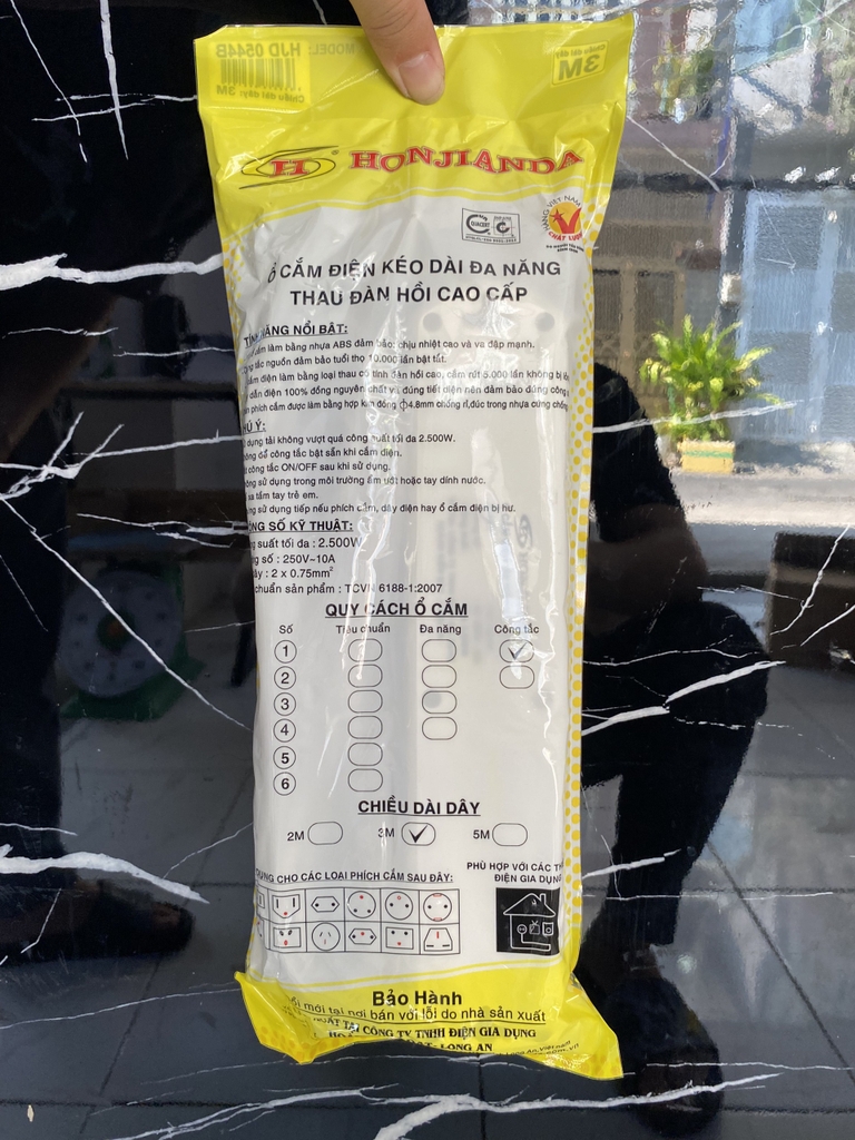 Ổ ĐIỆN HJD 0324B-2U - TRẮNG 5M - 0.75mm2 ( 25c/1thùng )