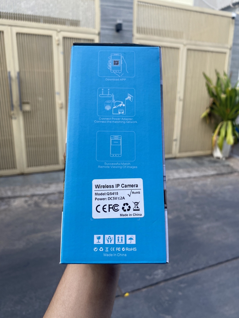 Camera Wi-Fi YOOSEE QS415 - 2 mắt 2 khung hình, có màu ban đêm (Hàng loại A)
