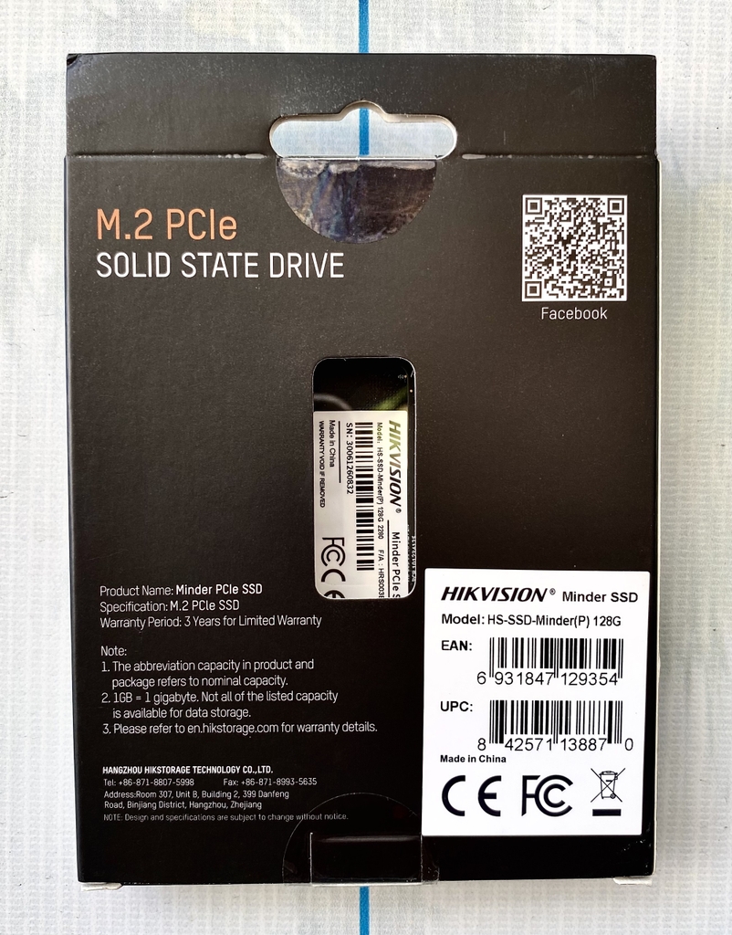 Ổ cứng SSD M2.Sata HIKVISION MINDER(P)/128G - Hàng chính hãng | Bảo hành 36 tháng