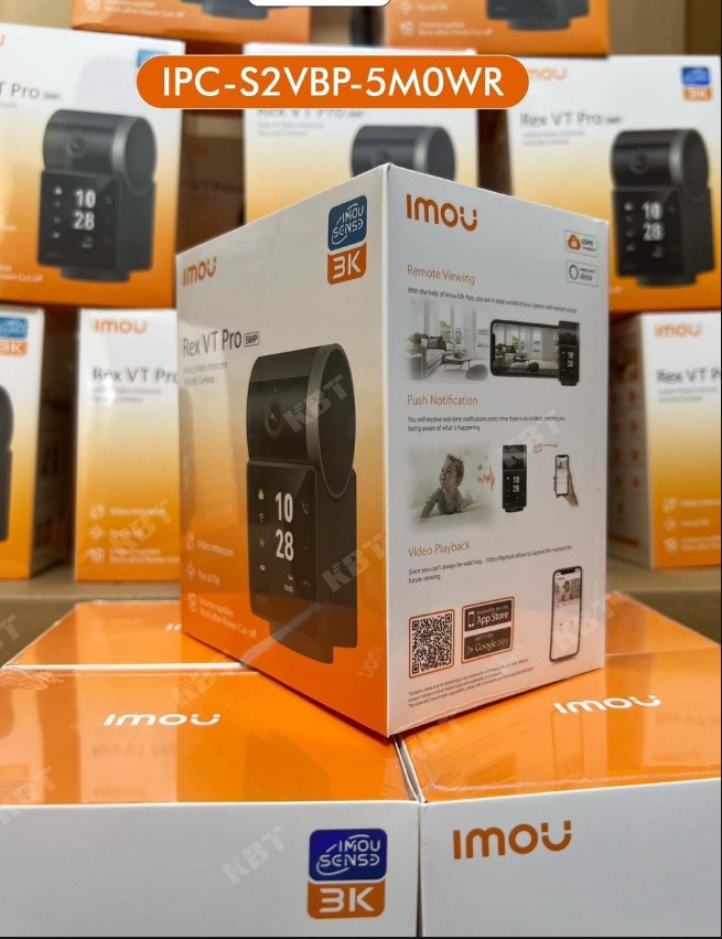 Cam Wifi chuẩn 5.0MP IMOU REX VT PRO 3K , dòng có PIN ( IPC-S2VBP-5M0WR )
