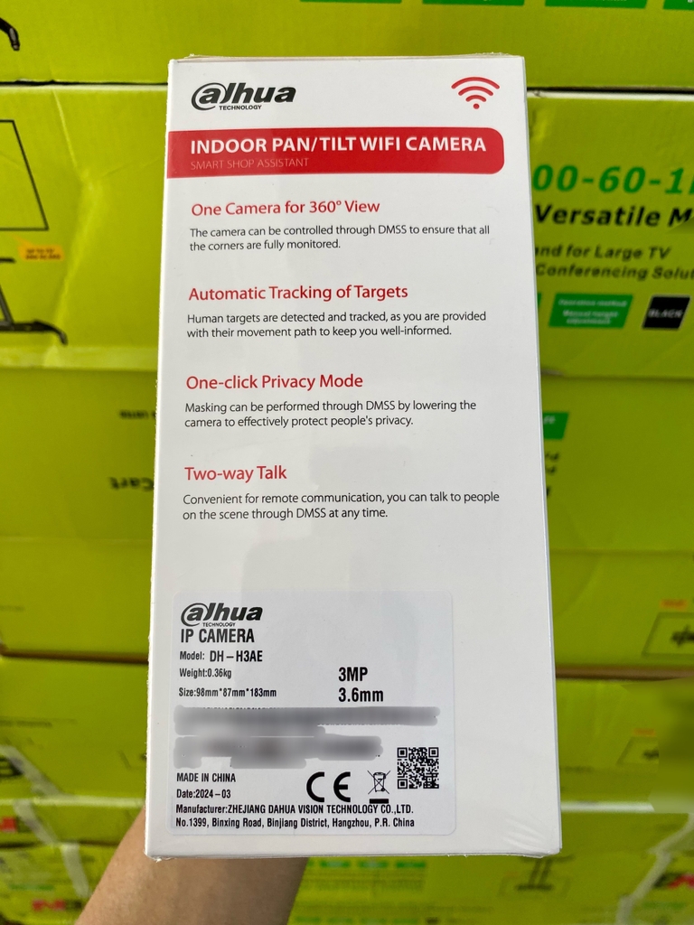 Camera Wi-Fi DAHUA H3AE - 3MP | Phiên bản mới!