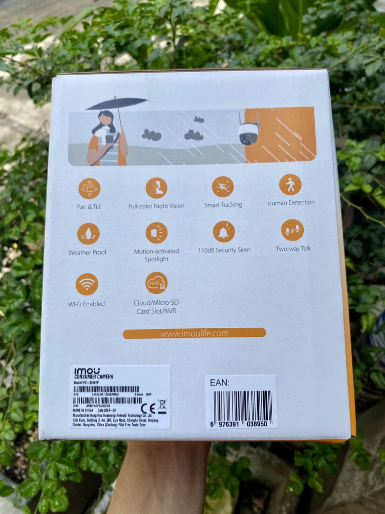 Camera Wifi IMOU S51FEP 3K 5MP (SE+ | Outdoor | FullColor | Tích hợp LOA, đàm thoại 2 chiều)