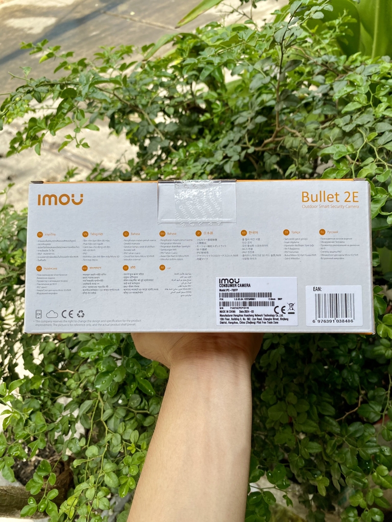 Camera wifi cố định 3MP IMOU F32FP | Ultra HD 2K | Ban đêm có màu | Tích hợp micro | Thùng 16c | Bullet 2E