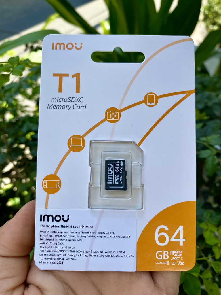 Thẻ nhớ 64GB IMOU (6 năm | Full vat | Thùng 12 hộp 20 cái) --- Khuyên dùng với Camera Imou