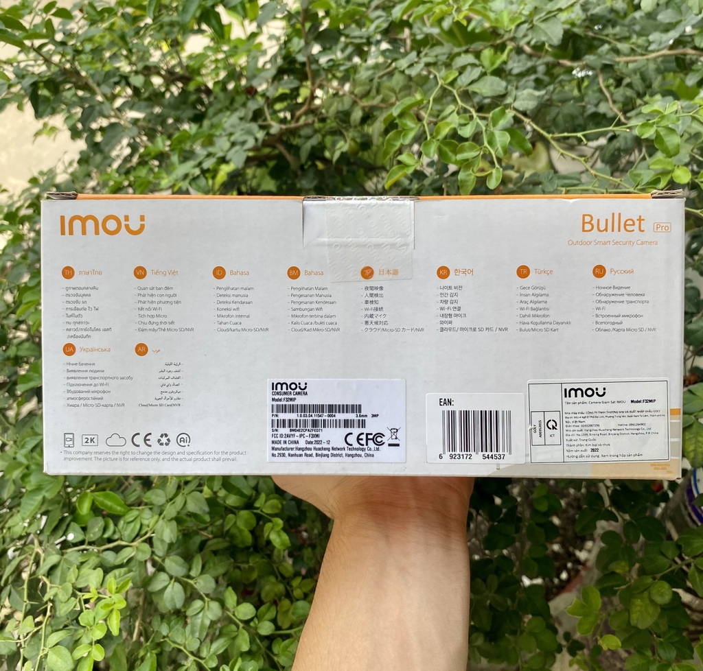 EOL... Camera Wifi 3.0MP IMOU F32MIP ( Có micro + Có Loa + hỗ trợ Đàm thoại 2 chiều + Vỏ sắt ) - Outdoor