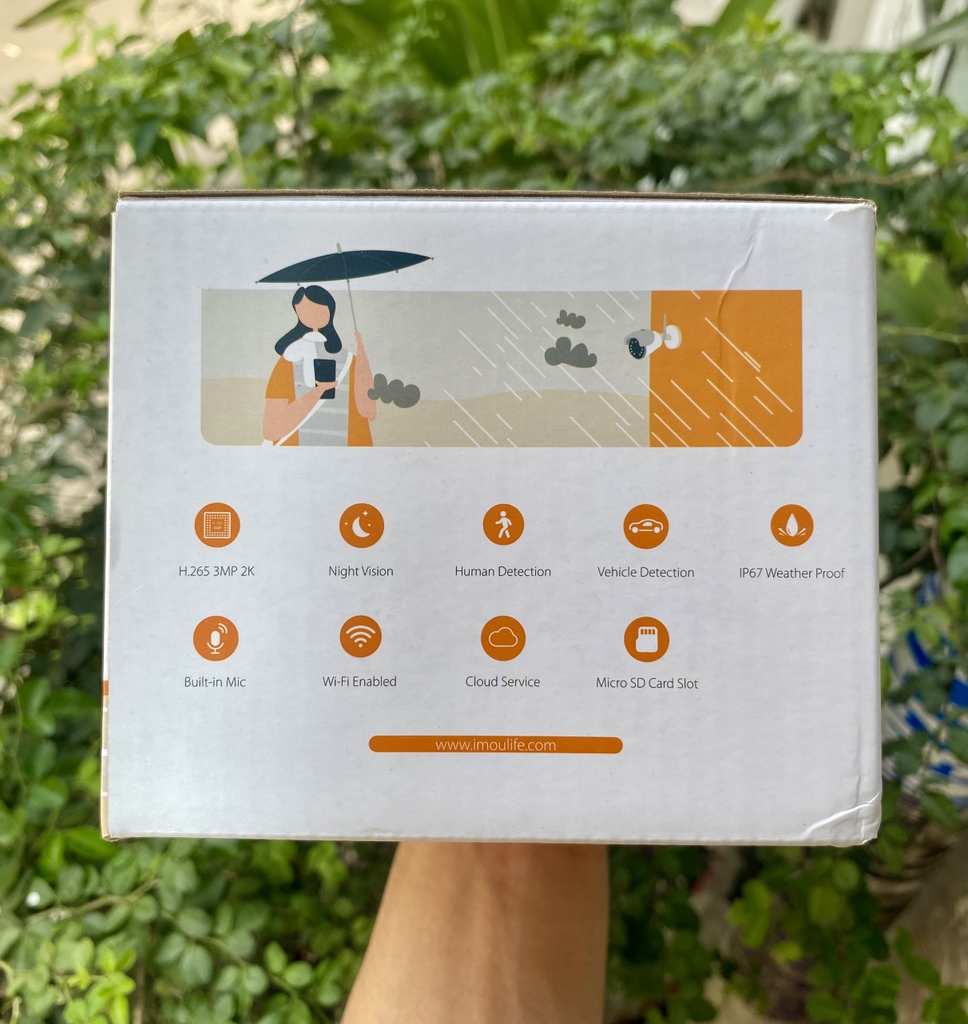 EOL... Camera Wifi 3.0MP IMOU F32MIP ( Có micro + Có Loa + hỗ trợ Đàm thoại 2 chiều + Vỏ sắt ) - Outdoor