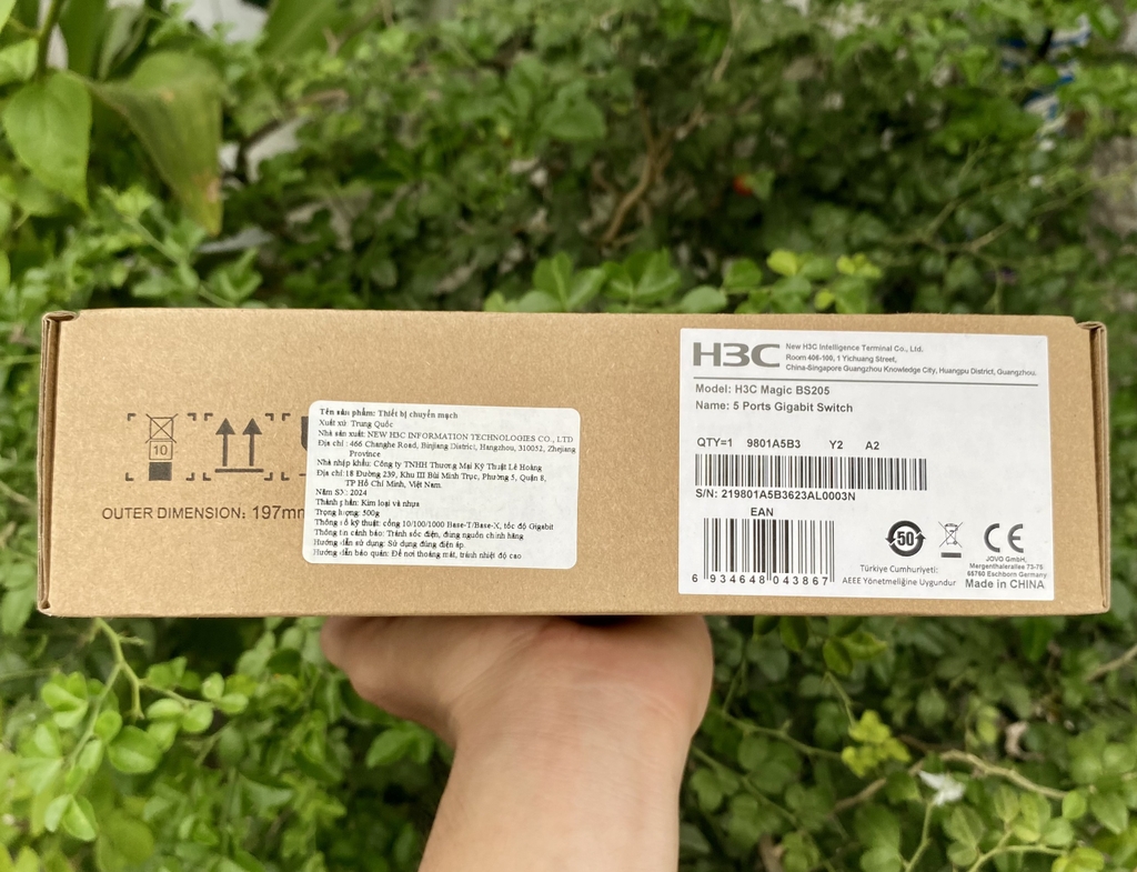Switch 5 cổng / Thiết bị chuyển mạch H3C Magic BS205-EU (9801A5B3) - Bảo hành 3 năm --- 6 Tặng 1 Quà!