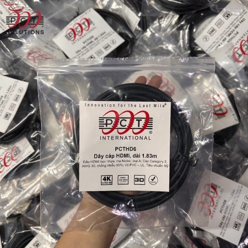 Dây HDMI 1,8M PCTHD6 chống nhiễu, hàng zin, tiêu chuẩn Mỹ