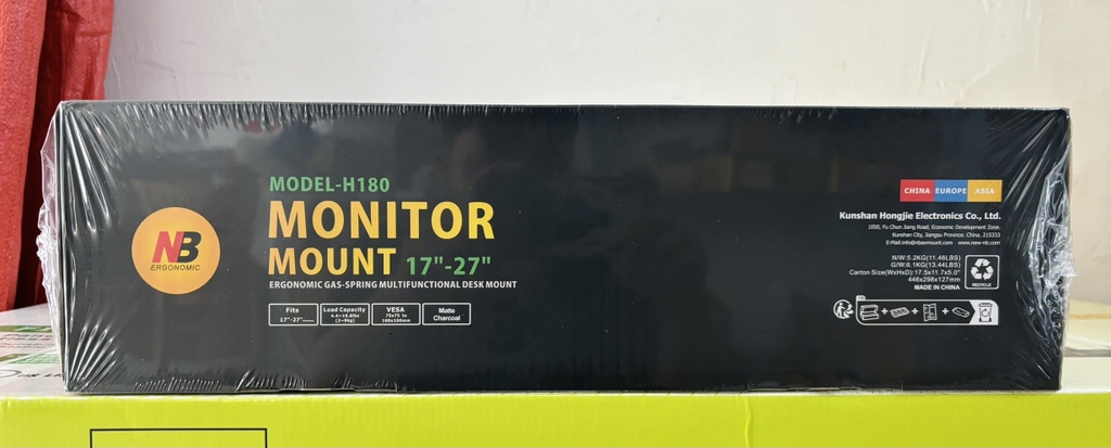 Arm 2 màn hình North Bayou H180 ( 17″–27″ | 6,3kg 45x30x13 )