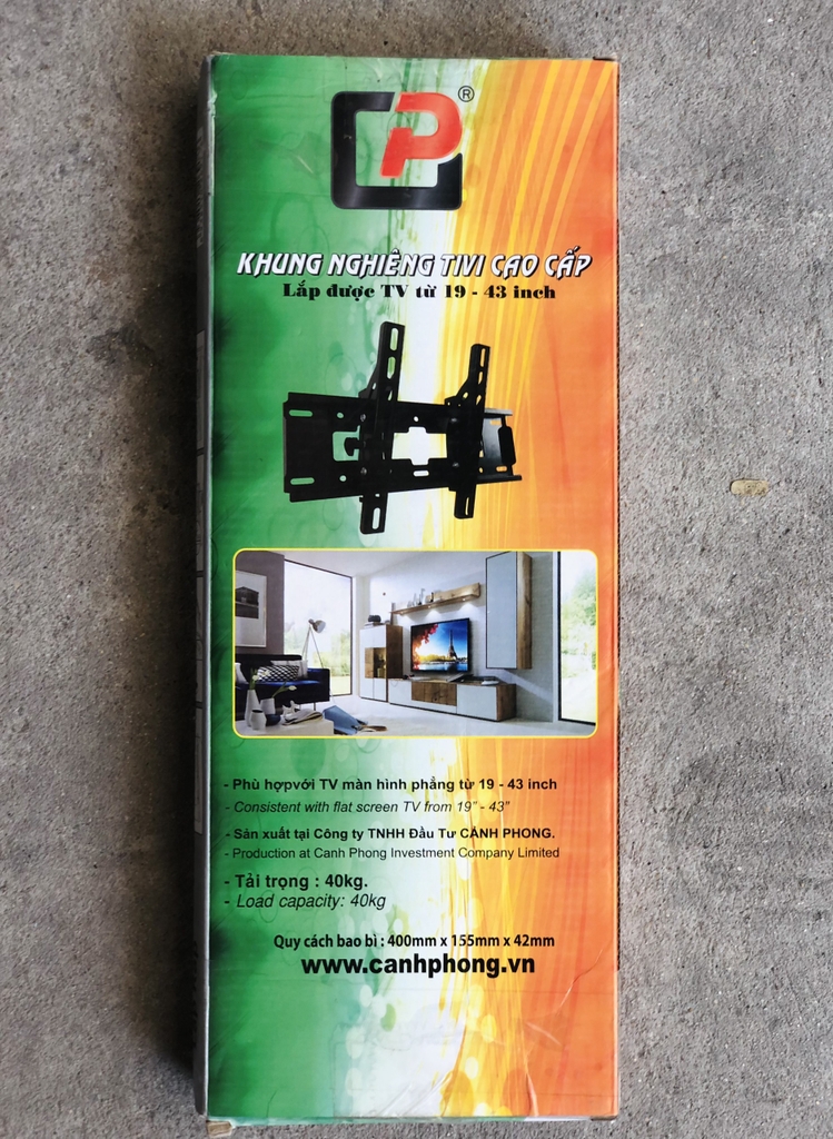 Khung treo tivi NGHIÊNG Cảnh Phong M43N (19