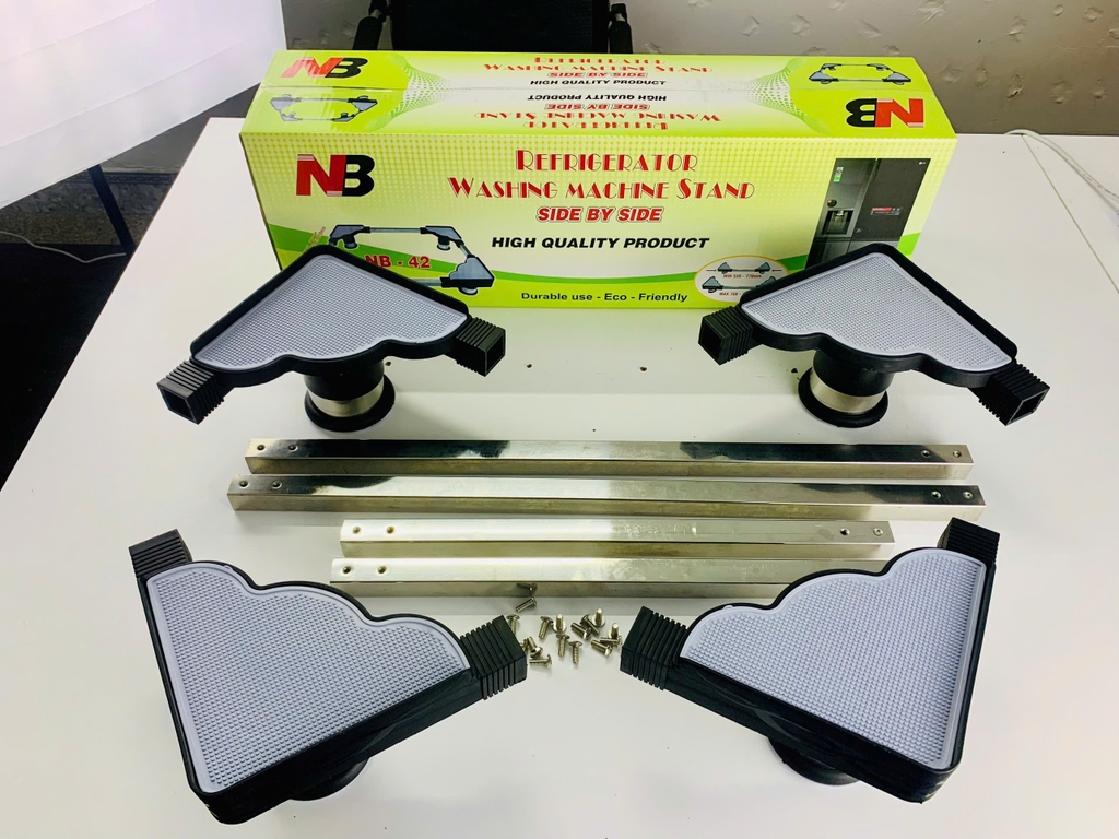 Chân Máy giặt, Tủ lạnh inox NB-42 ( Min 750mm - Max 970mm)