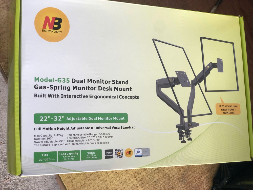 GIÁ TREO 2 MÀN HÌNH NB G35 ( 22