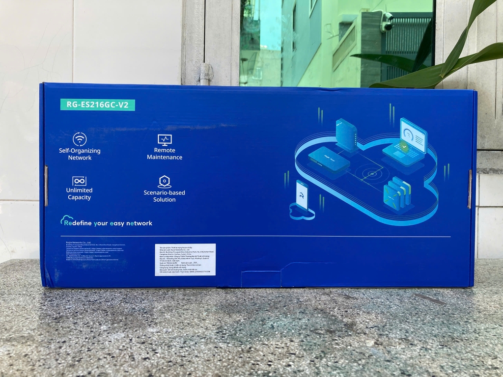Thiết bị chuyển mạch 16 cổng Switch Ruijie REYEE RG-ES216GC-V2  không PoE