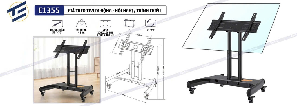 Giá treo tivi di động E1355 (32