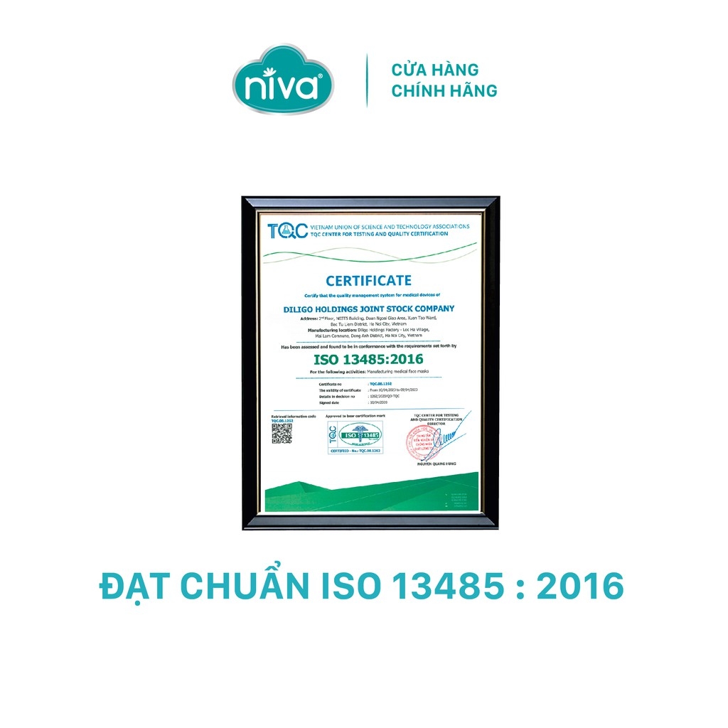 Khẩu Trang Y Tế 4 Lớp Niva Hộp 20 Cái Kháng Khuẩn, Ngăn Khói Bụi, Vi Khuẩn Hàng Chính Hãng Cao Cấp