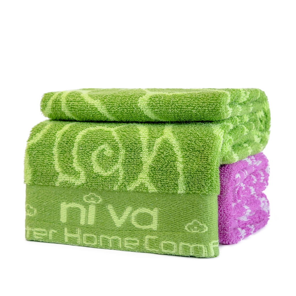 Khăn lau đầu Niva HP3 Cotton Trơn (34x76), 100% cotton thiên nhiên, siêu mềm mịn, lau khô siêu tốc