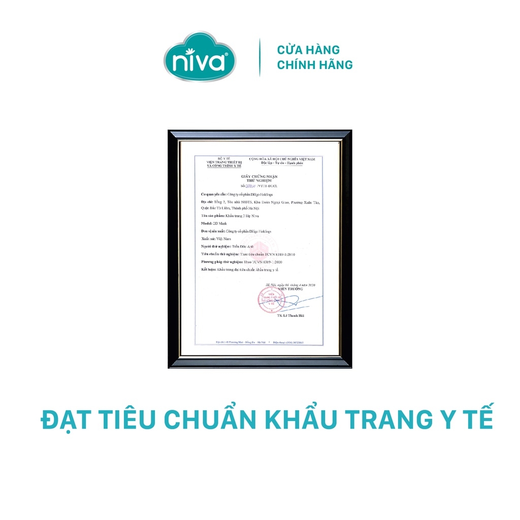 Khẩu Trang Niva N95 Hộp 25 Chiếc Ngăn Giọt Bắn, Lọc Vi Khuẩn, Không Gây Kích Ứng Da, Hàng Chính Hãng Cao Cấp