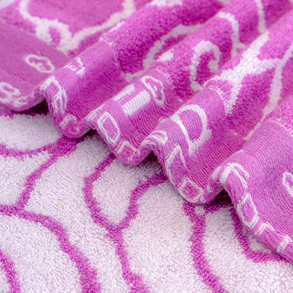 Khăn Lau Đầu Sợi Tre Pha Cotton Tự Nhiên Niva HP1 Mềm Mịn Thấm Nước An Toàn Cho Da, Hoa Văn Kích Thước 340x760 mm