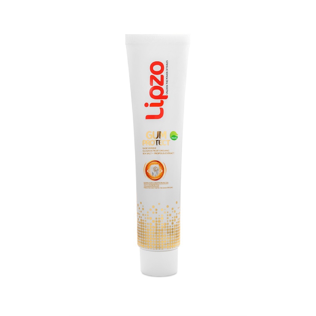 Kem Đánh Răng Lipzo Gum Protect Chống Tụt Nướu 95g Ngăn Ngừa Chảy Máu Chân Răng, Khử Khuẩn, Răng Chắc Khỏe Tự Nhiên