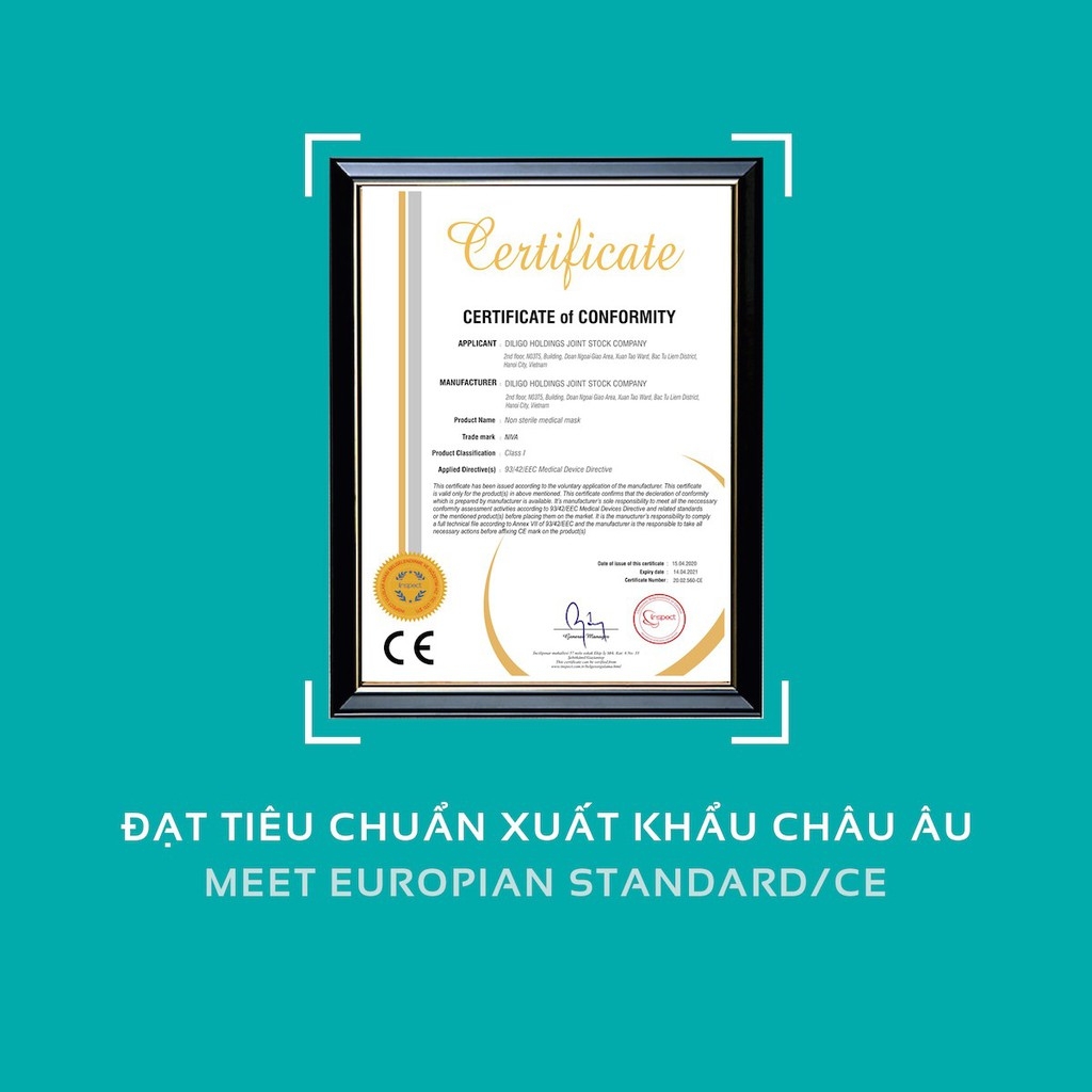 Túi 10 Chiếc Khẩu Trang 3 Lớp Niva