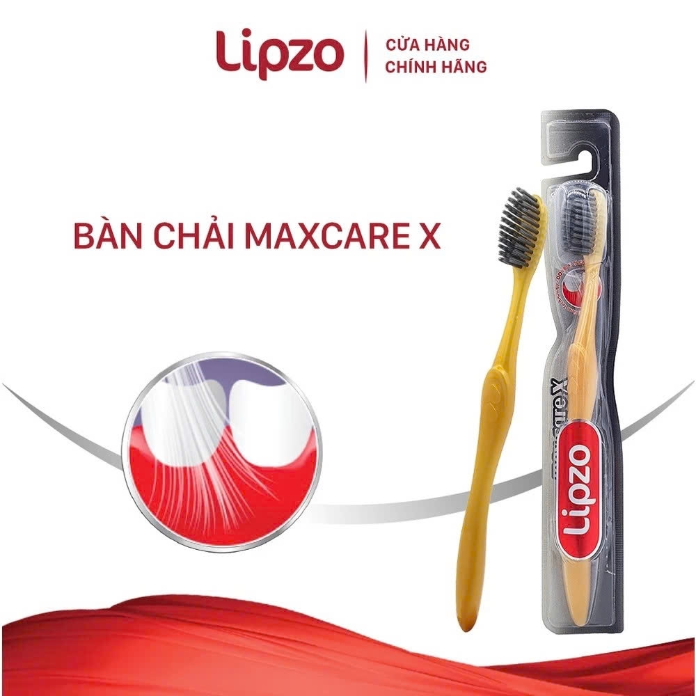 Bộ Đôi Tiết Kiệm Kem Đánh Răng Lipzo 12 Giờ Rạng Ngời 185g Và Bàn Chải Đánh Răng Maxcare