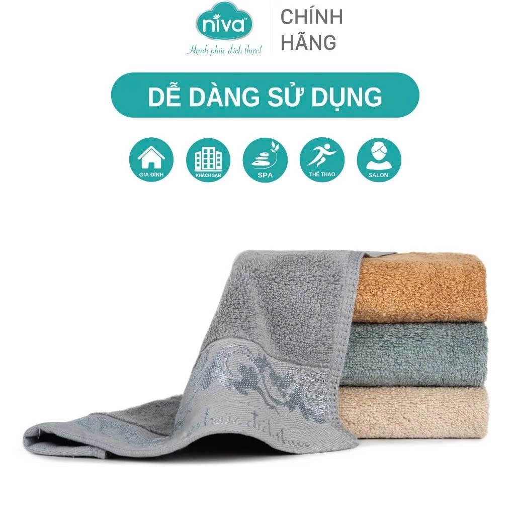 Khăn Mặt Bông Nở Niva FP1 100% Cotton Mềm Mịn Kích Thước 28x48 cm
