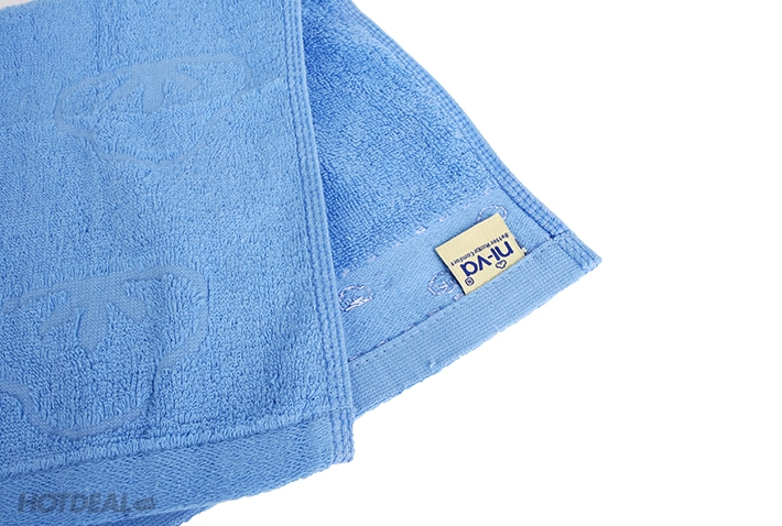 Combo 3 Khăn Mặt 100% Cotton Tự Nhiên Niva WJ1 Mềm Mịn Thấm Nước An Toàn Cho Da Họa Tiết Trơn Kích Thước 28x48 cm