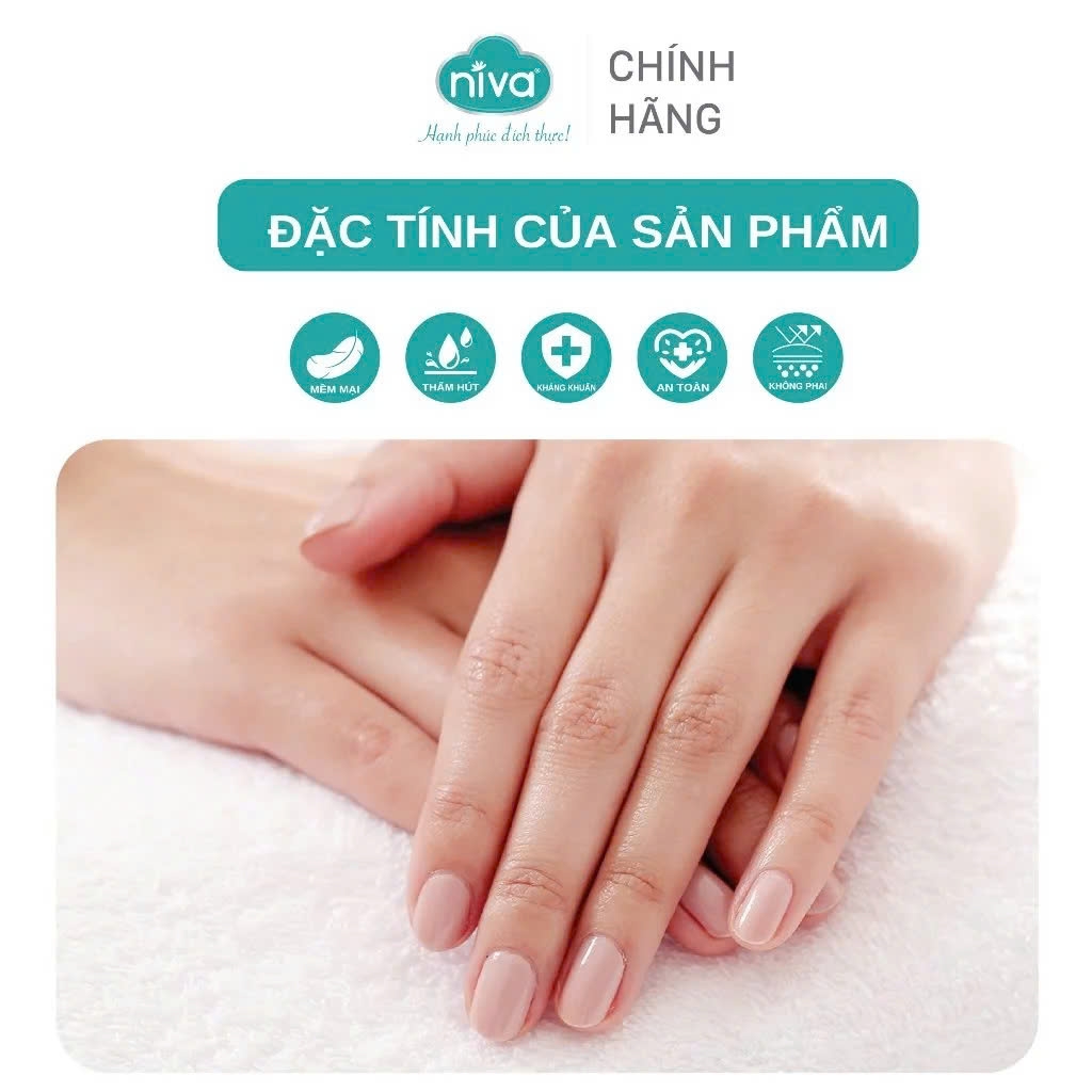 Khăn Mặt Sợi Sồi Niva FP2 65% Sợi Sồi Và 35% Cotton Mềm Mịn Kích Thước 28x48 cm