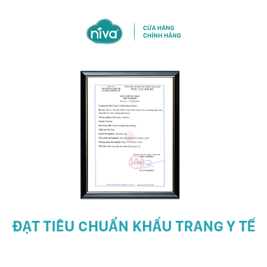 Combo 10 Hộp Khẩu Trang Niva 95 Hộp 10 Chiếc Ngăn Giọt Bắn, Lọc Vi Khuẩn, Không Gây Kích Ứng Da, Hàng Chính Hãng Cao Cấp