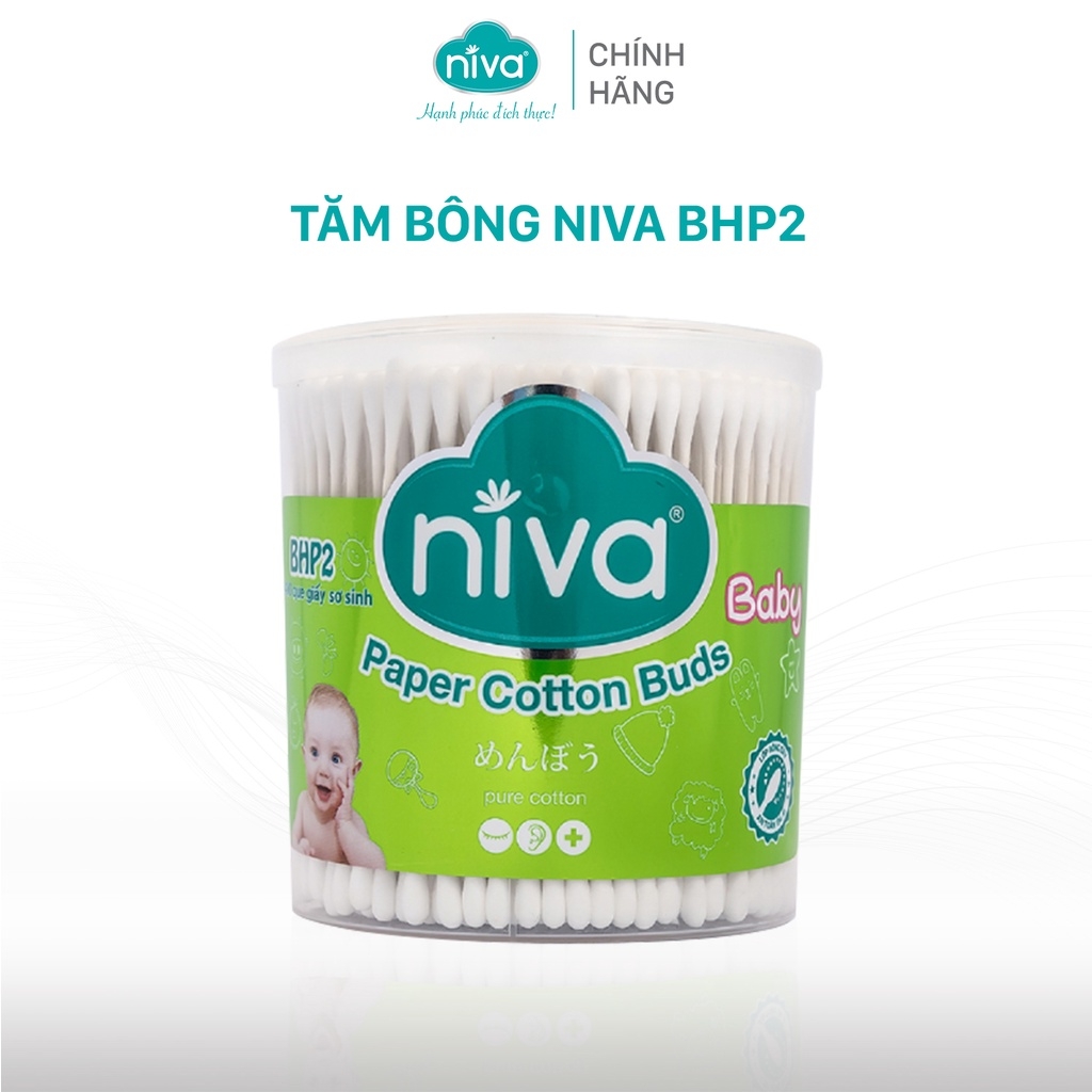 [1 TẶNG 1] Mua 1 Hũ Tăm Bông NIVA Trẻ Em 400 Que Giấy BHP2 Tặng 1 Hũ Tăm Bông NIVA Trẻ Em 200 Que Giấy BHP1