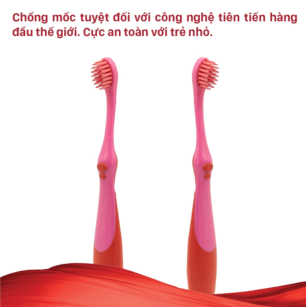 Combo 3 Bàn Chải Đánh Răng Trẻ Em LIPZO Kids 3 Lông Chỉ Tơ Nha Khoa Kháng Khuẩn Mềm Mảnh Dành Cho Bé Từ 0-2 Tuổi