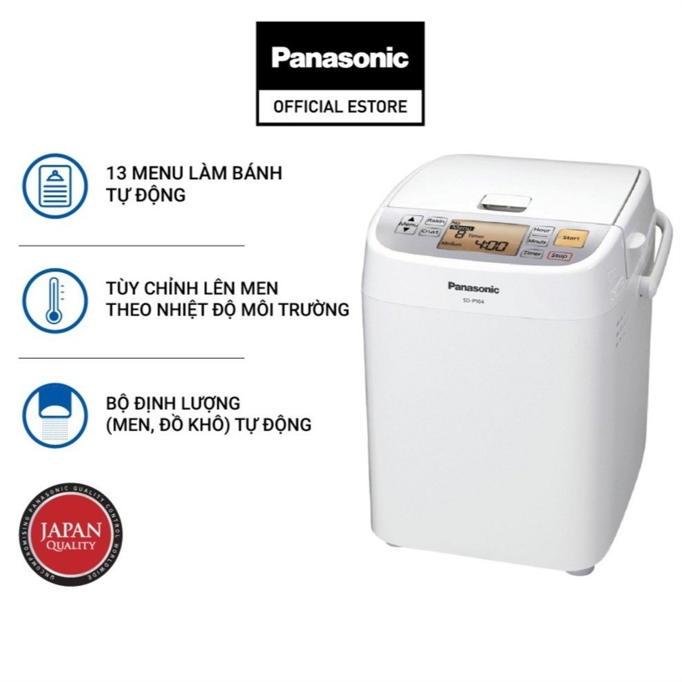 Máy làm bánh mì tự động Panasonic SD-P104WRA - Hàng chính hãng