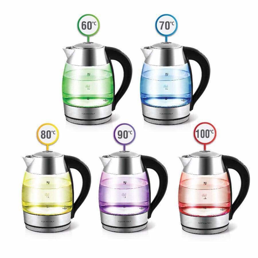 Bình đun nước siêu tốc bằng thủy tinh, hiệu Lock&Lock 1.8L EJK341