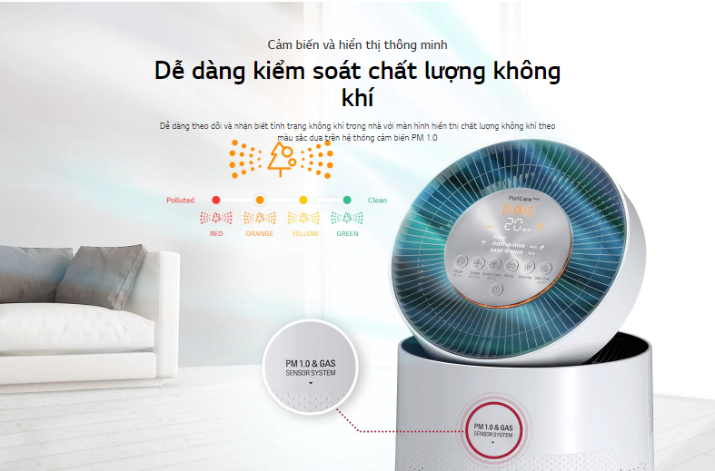 Máy lọc không khí LG PuriCare AS65GDWH0