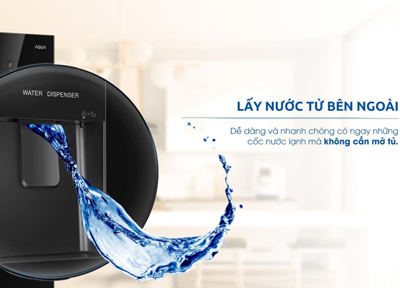 Tủ lạnh Aqua Inverter 456 lít AQR-IGW525EM GB