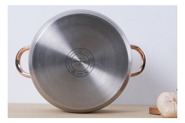 Nồi inox 5 đáy nắp kính 24 cm Sunhouse SHG24224