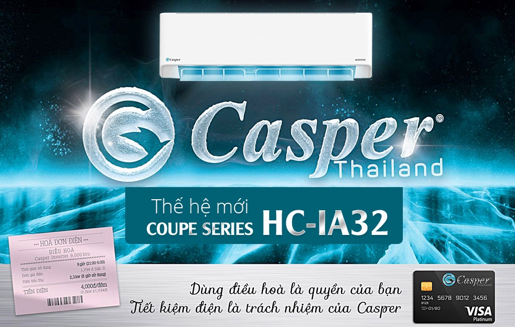 Điều hoà Casper Inverter 1.5 Hp HC-12IA32