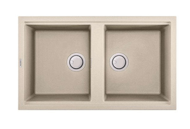 Chậu rửa chén Malloca BIANCO K-45062 - Nano màu kem